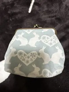 うさぎ 手刺繍 バネ口 ポーチ No.51 - メルカリ