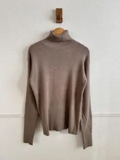 シンプリシテェ　ウォッシャブルタートルリブニット