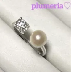 フォーマル✨本真珠　あこや真珠　リング　アコヤパール　925 結婚式　卒業式