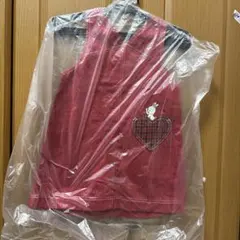 ファミリア赤いノースリーブワンピース