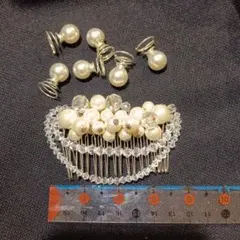 パール調ヘアアクセセット