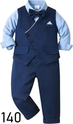 子供スーツ 男の子 フォーマル スーツ 紳士服 4点セットのサムネイル