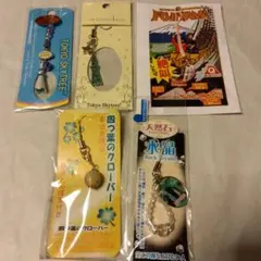 スカイツリー　フジヤマ　水晶　クローバー　ストラップ　セット