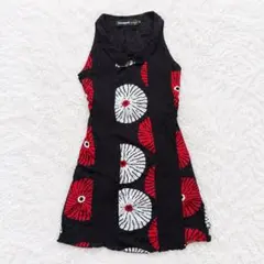 Desigual デシグアル ノースリーブ ワンピース 花柄 ブラック 38 Mのサムネイル