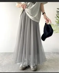 マーメイドダブルチュールスカート