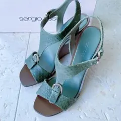 【新品】sergio rossi セルジオロッシ ウェッジソール サンダルのサムネイル
