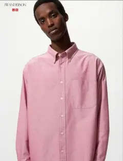 新品 オックスフォードオーバーサイズシャツ JW ANDERSON RED L