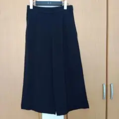 近年物・美品★アマカ AMACA 濃紺 ワイドパンツ 40 セットアップ可能