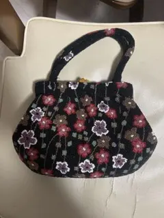 和装用バッグ ビーズ刺繍 花柄 べっ甲風フレーム - メルカリ
