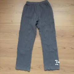 キムラタン　ビケットクラブ　ケーブルニット風 レギンス　グレー　7分丈　130