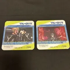 ブルーロック カラオケの鉄人 コースター 2枚セット 糸師凛&士道龍聖 潔世一