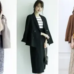 ジャスグリッティー　ベルト付きテーラードジャケット