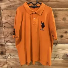 U.S. POLO ASSN. オレンジ ポロシャツ XXL