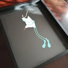 ラッセン 毛筆スケッチ(オリジナル原画)ドローイング 直筆サイン有