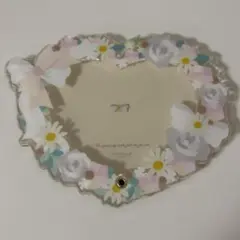 FUKUYA フクヤ ハートフラワーリースアクリルフレーム ホワイト 白 AGF