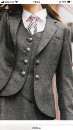 事務服　秋冬　6点セット　チャコールグレー他