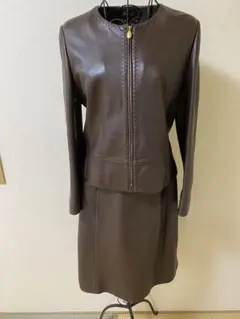 コージ渡辺ステイル・ シープスキンレザー ジャケット スカート セット