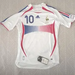 タグ付き　adidas フランス代表 レプリカサッカーシャツ ZIDANE