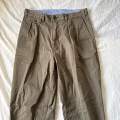 BEAMS PLUS ビームスプラス ツープリーツテーパードチノ スラックス