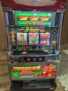 パチスロ実機】北電子☆『初代』ジャグラーガール（桃）【コイン不要機