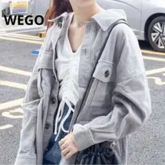 WEGO ビッグシルエット　コーデュロイシャツ　ジャケットアウター