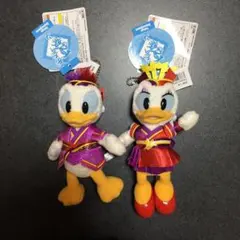 ドナルド＆デイジー ぬいぐるみバッジ ディズニー 夏祭り 2015年