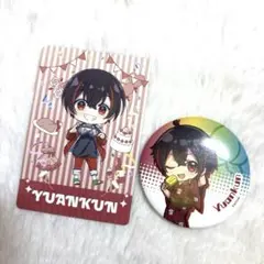カラフルピーチ ゆあんくん 極楽湯 缶バッジ デフォ トレカ ぷぴぱ デフォ