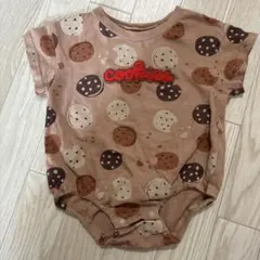 【即購入OK】BREEZE クッキー柄ロンパース 70
