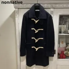 nonnativeノンネイティブ ダッフルコート 1 ダークネイビー 起毛ウール