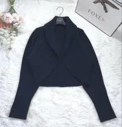 定価9.4万美品✨フォクシー　Cardigan Crescent カシミヤ100