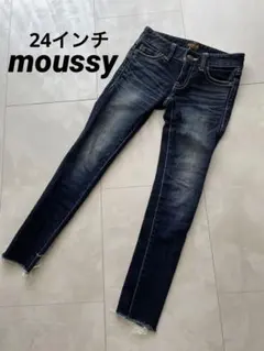 moussy ホワイトステッチスキニーデニム
