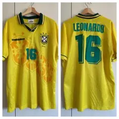 1994年アメリカW杯ブラジル代表レオナルドUMBROホームユニフォーム