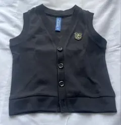 ５月末に削除&処分予定 ⚠️最終値下‼️ 黒のベビーベスト ロゴ刺繍付き