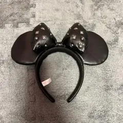 スタッズ付きミッキー耳ヘアバンド
