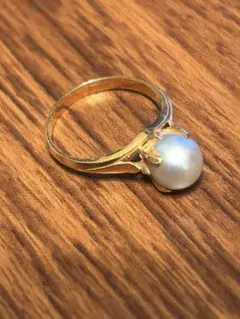 ⭐️祭⭐️新品未使用k18 ムーンストーンリング 淡くブルー 幸せな恋の 
