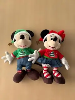 【東京ディズニー】2020年クリスマス ミッキー＆ミニー ぬいぐるみ セット