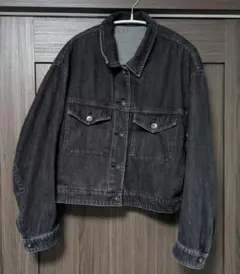UNIQLO デニムジャケット ダークグレー Lサイズ