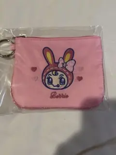 ナルミヤハッピーパーク 限定 フラット刺しゅうポーチ ベリエちゃん