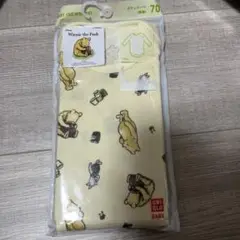 新品　ユニクロ　肌着　長袖　プー ボディスーツ 70