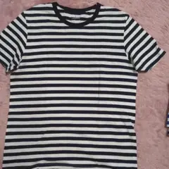 BODY WILD ストライプ Tシャツ ネイビー/ホワイト