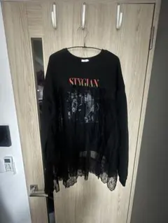 STYGIAN ブラック トップス レース付きのサムネイル