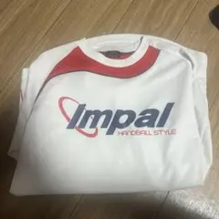 Impal ハンドボールロングシャツ ホワイト/レッド