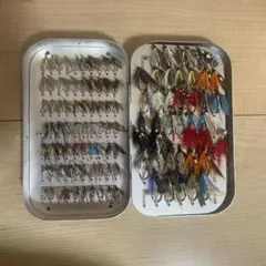 ササノマテリアル使用 オリジナルフライ計97点セット C&Fデザイン ケース付 ササノマテリアル使用 オリジナルフライ計97点セット C&Fデザイン