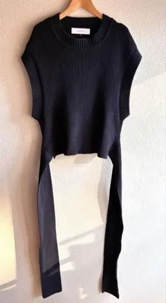 新品未使用タグ付き★ルシェルブルー★ニットベスト ル シェル ブルー - LE CIEL BLEU | Eyelet Border Knit Vest-Light