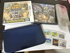 【動作品・ソフト付き】new ニンテンドー 3DS LL 本体 青 ネイビー