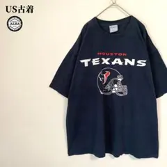 HUSTON TEXANS　Tシャツ　US古着　USA直輸入　アメフト　紺　XL