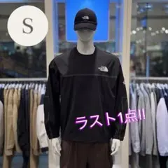 【韓国限定】 ノースフェイス アルバニークルーネック BLACK S