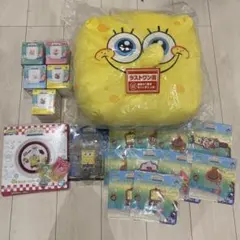 スポンジボブ 一番くじ ラストワン賞 クッション フィギュア セット