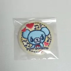 ナルミヤキャラクターズ　刺繍缶バッジビスケット　ミントのサムネイル