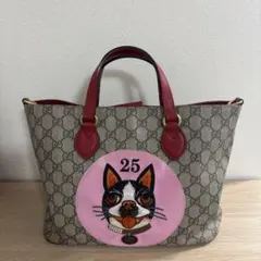 GUCCI GGスプリーム トートバッグ 犬刺繍のサムネイル